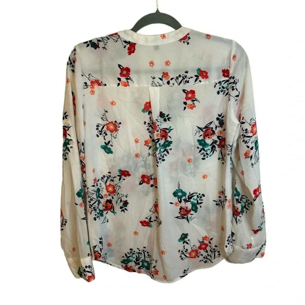 Express Floral Career Blouse